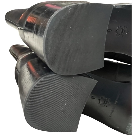 Loeffler Randall Grant Leather Ankle  Bootie in Black Chunky Heel Size 9B - Picture 13 of 14